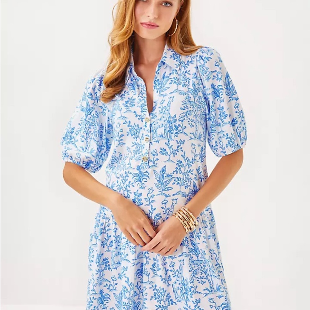 Lilly Pulitzer Blue and White Dress